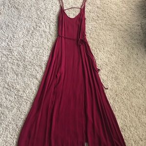 Maroon/Red Maxi Dress